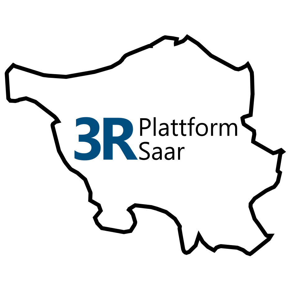 Logo der 3R-Plattform des Saarlandes.