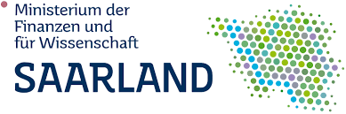 Logo des Förderers dieses Forschungsschwerpunkts: Ministerium der Finanzen und für Wissenschaft (MFW) Saarland