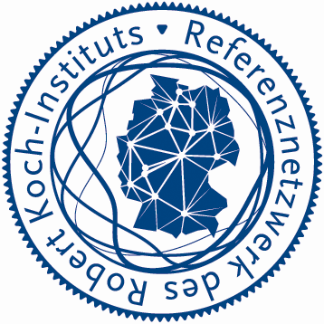 Logo des Förderers dieses Forschungsschwerpunkts: Referenznetzwerk des Robert Koch Instituts