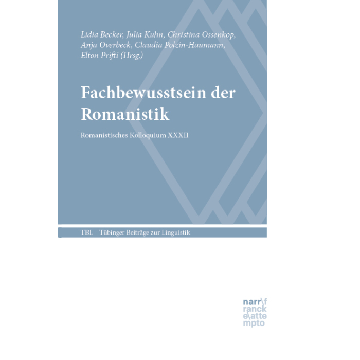 Titelseite Fachbewusstsein der Romanistik
