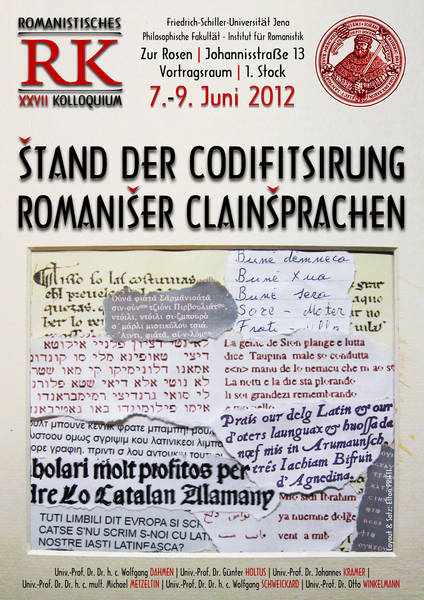 Poster: Stand der Codifizierung Romanischer Clainsprachen